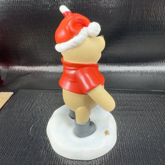 Disney Pooh Friends Figurine Wishing You the Sweetest Holiday Ever Figure VTG - Picture 10 of 11